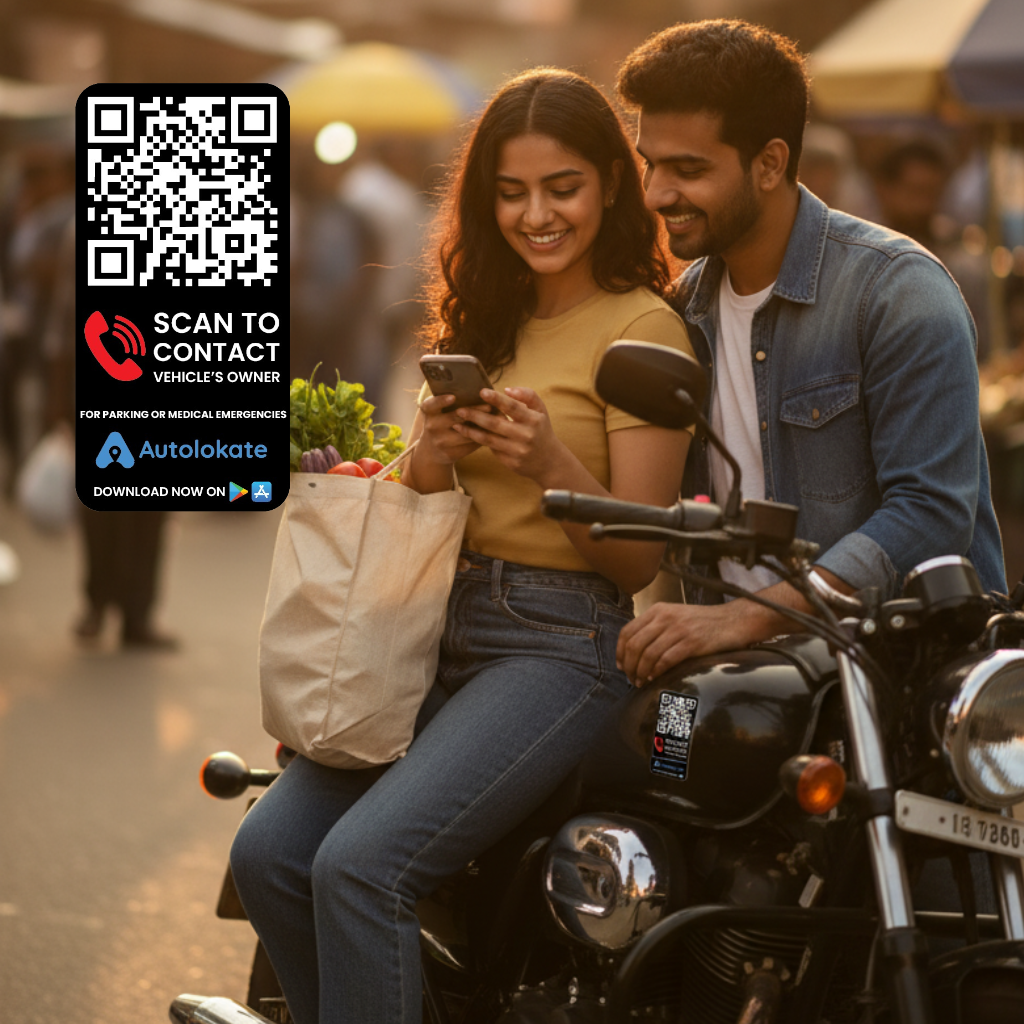 QR Code for Bike / Scooter + (1 FREE Bike QR with Every Order)