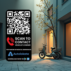 QR Code for Bike 🏍️ / scooter 🛵