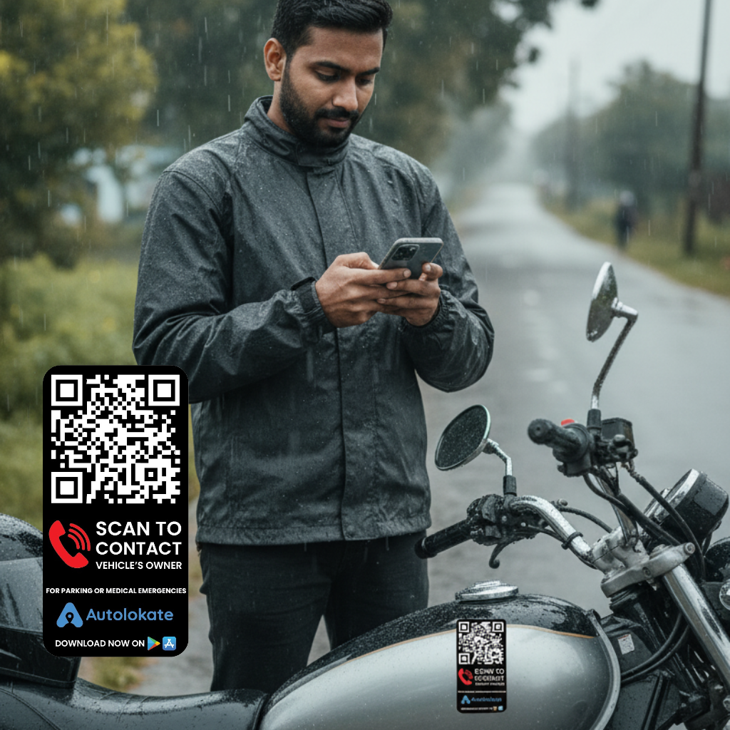 QR Code for Bike / Scooter + (1 FREE Bike QR with Every Order)