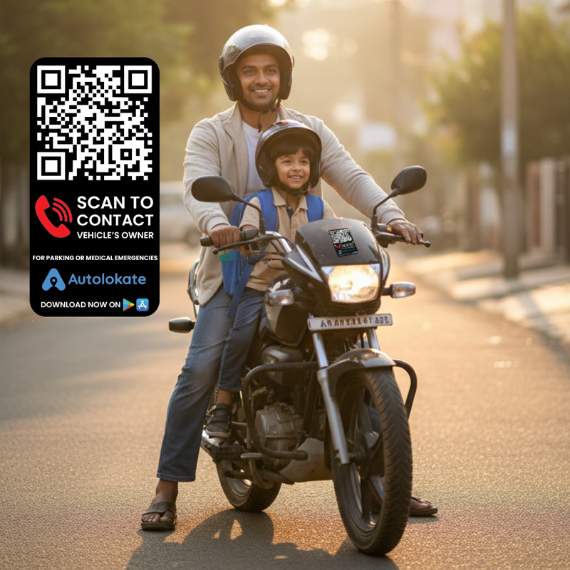 QR Code for Bike 🏍️ / scooter 🛵