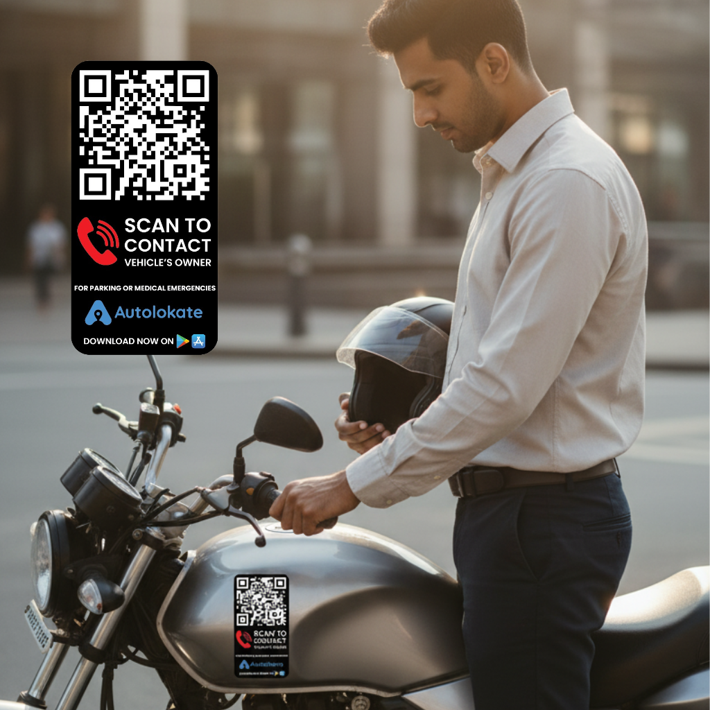 QR Code for Bike / Scooter + (1 FREE Bike QR with Every Order)